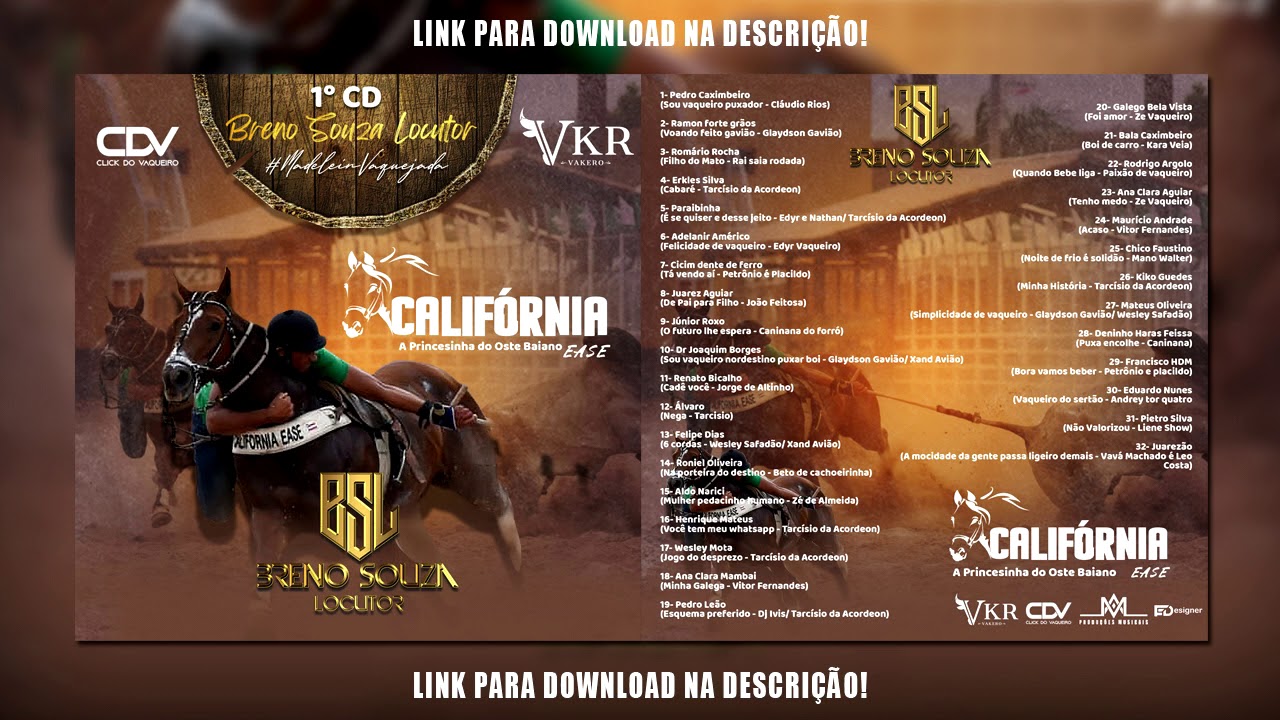 CD COMPLETO Breno Souza Locutor VOL.1 - Locuções de Vaquejadas (DOWNLOAD NA DESCRIÇÃO) 🔴INSCREVA-SE🔴