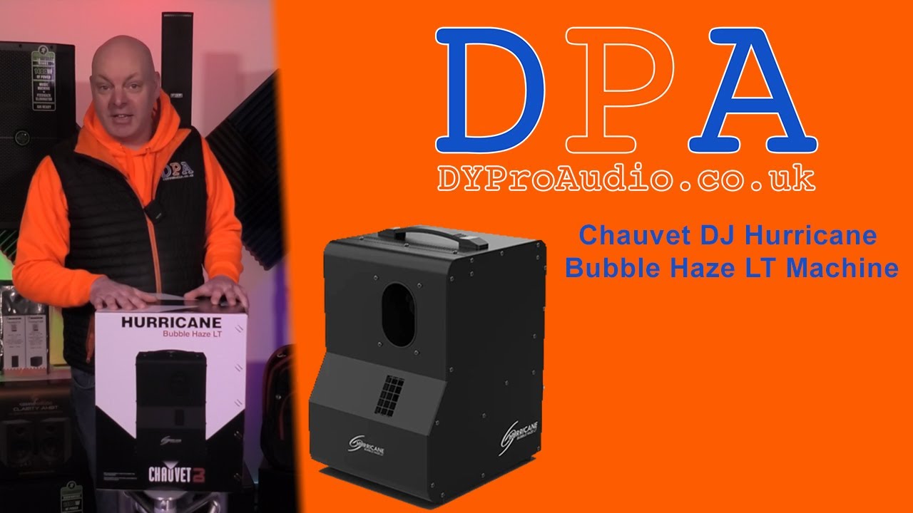 Chauvet DJ Hurricane Bubble Haze LT Machine Unboxing & Demo | DYProAudio