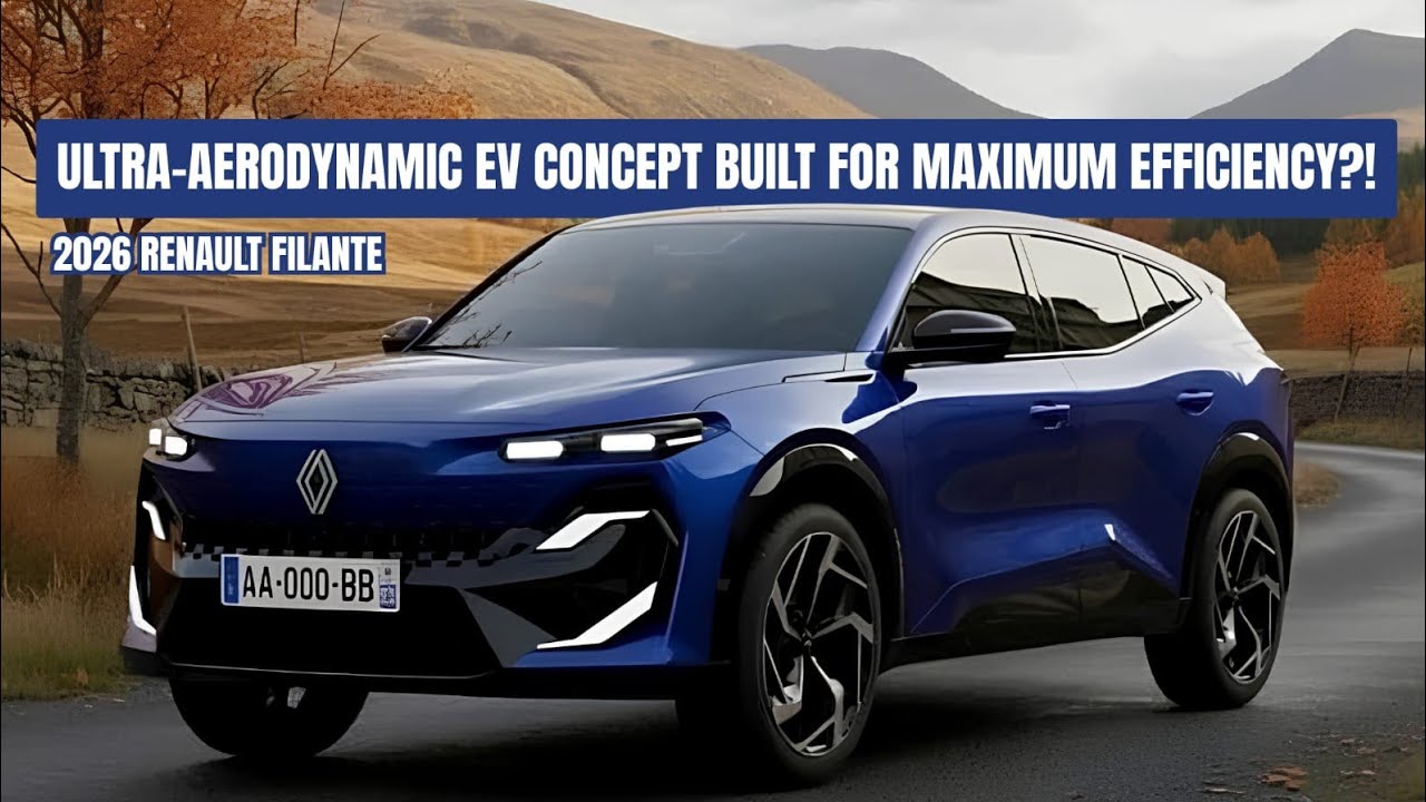 Renault Filante 2026: ультрааэродинамичный концепт электрокара, созданный для максимальной эффект...
