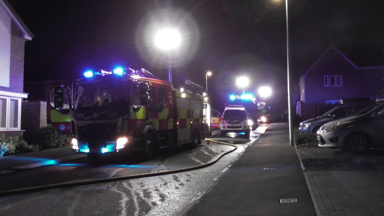 West Midlands Fire Service -  Crews In Attendance Of A Severe House Fire