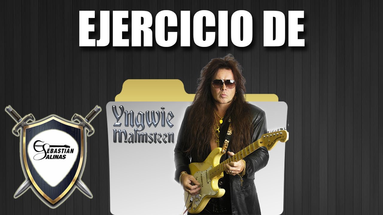 Ejercicio Neoclásico al estilo Yngwie Malmsteen en Guitarra con alternate picking