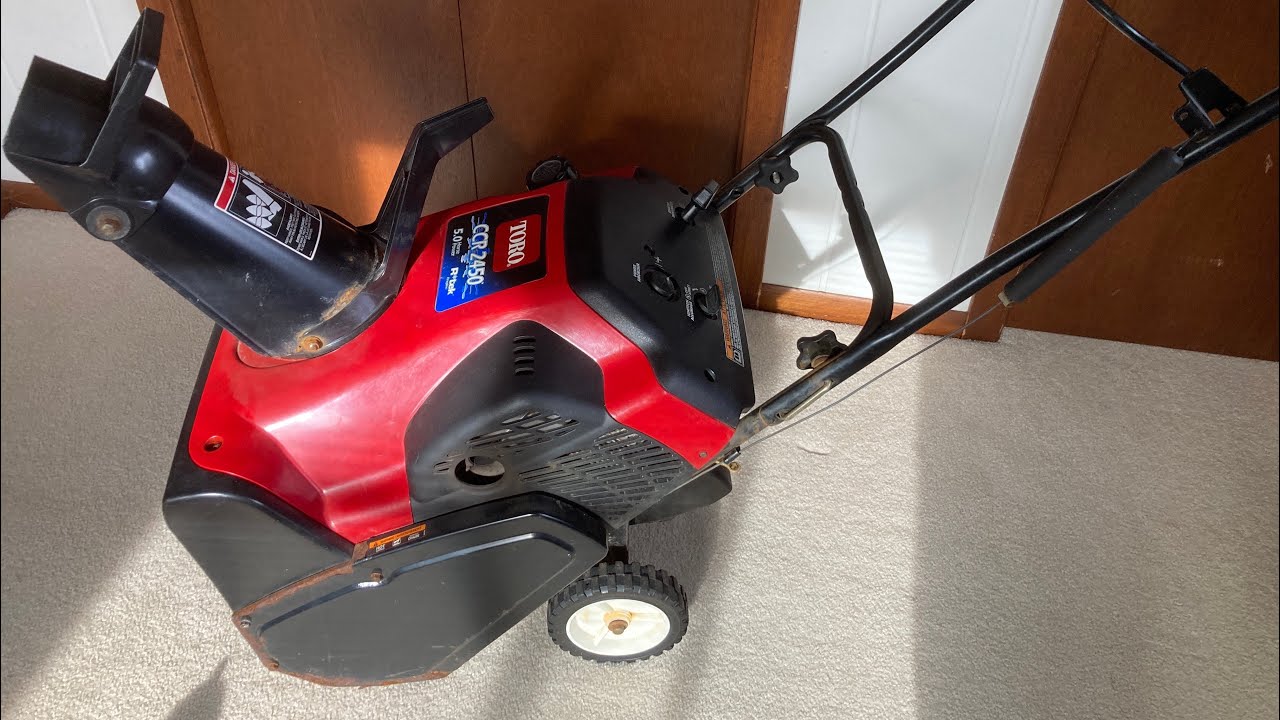 TORO CCR snow blower maintenance