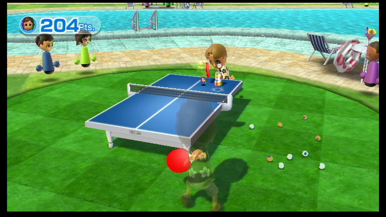 Wii Sports Resort - Table Tennis Return Challenge #2