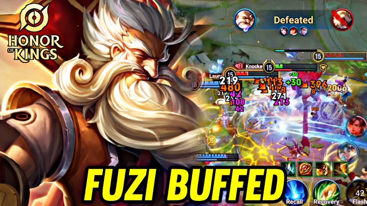 HOK : FUZI BUFFED NEW PATCH - HONOR OF KINGS