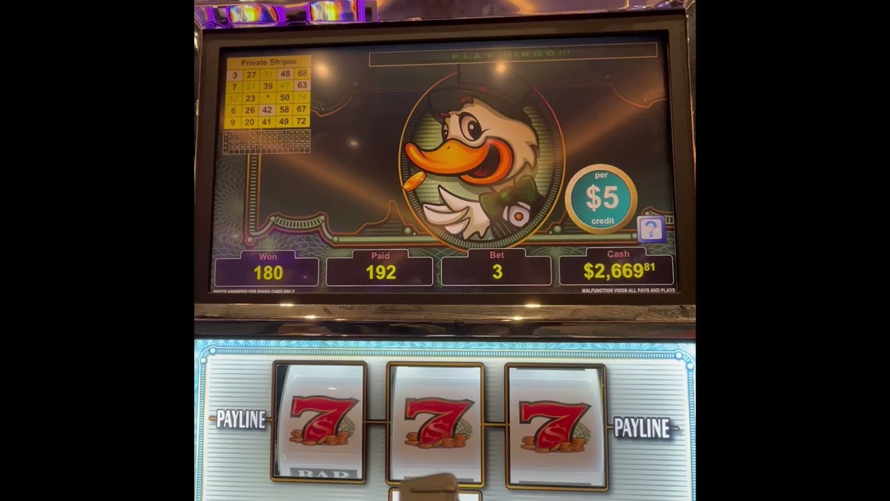 WOW! DUCKS WERE A QUACKING!  BUENO SISTERS UPLOADED $1 DENOM AND $5 DENOM LUCKY DUCKY! CHOCTAW !!!!!