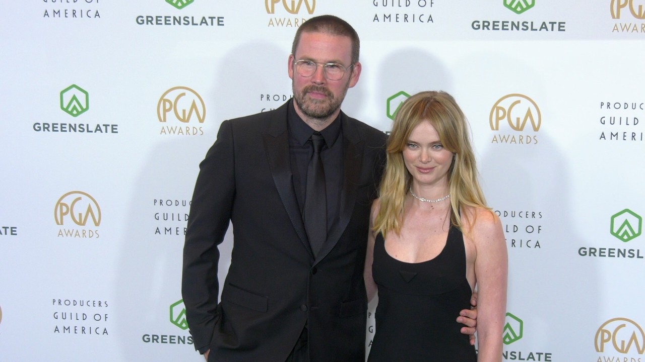 Zach Cregger and Sara Paxton on the black carpet at the 2026 PGA Awards
