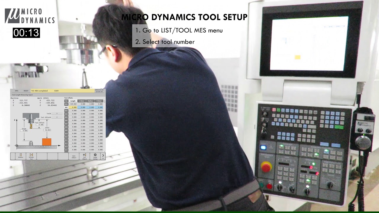 MICRO DYNAMICS HMI | Tool Setup