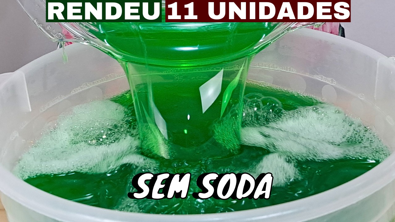 DETERGENTE PRA USAR O MÊS TODO - LIMPA E DÁ BRILHO NAS LOUÇAS -    ECONOMIZE OU FATURE MUITO