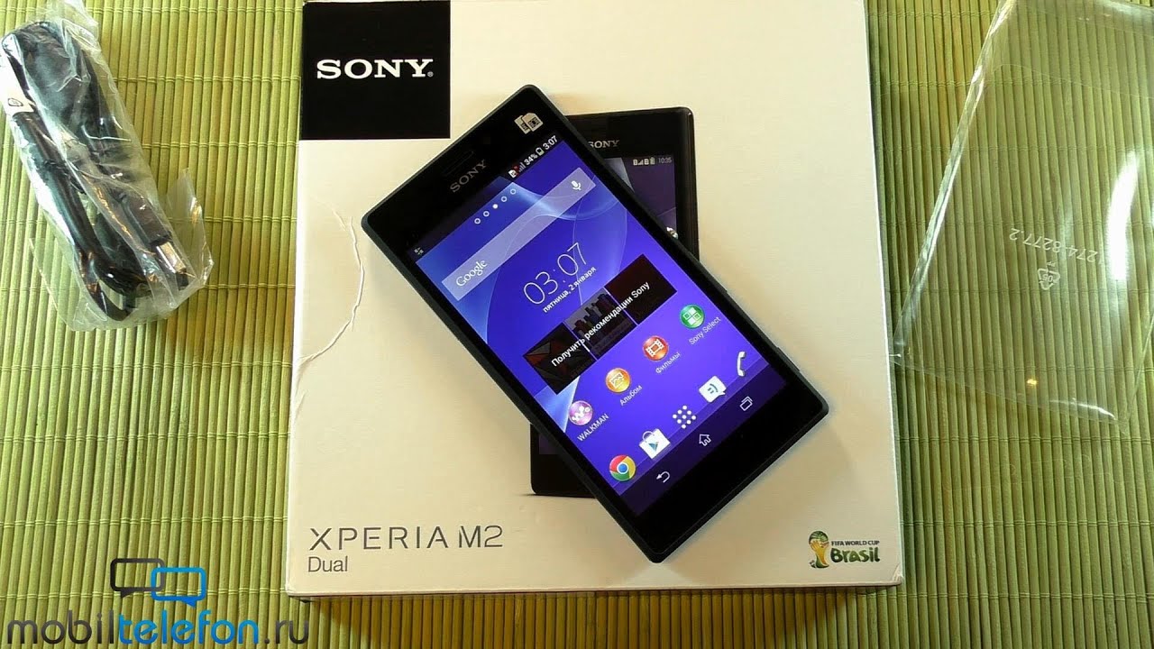 Распаковка Sony Xperia M2 Dual: комплект и настройка (unboxing)