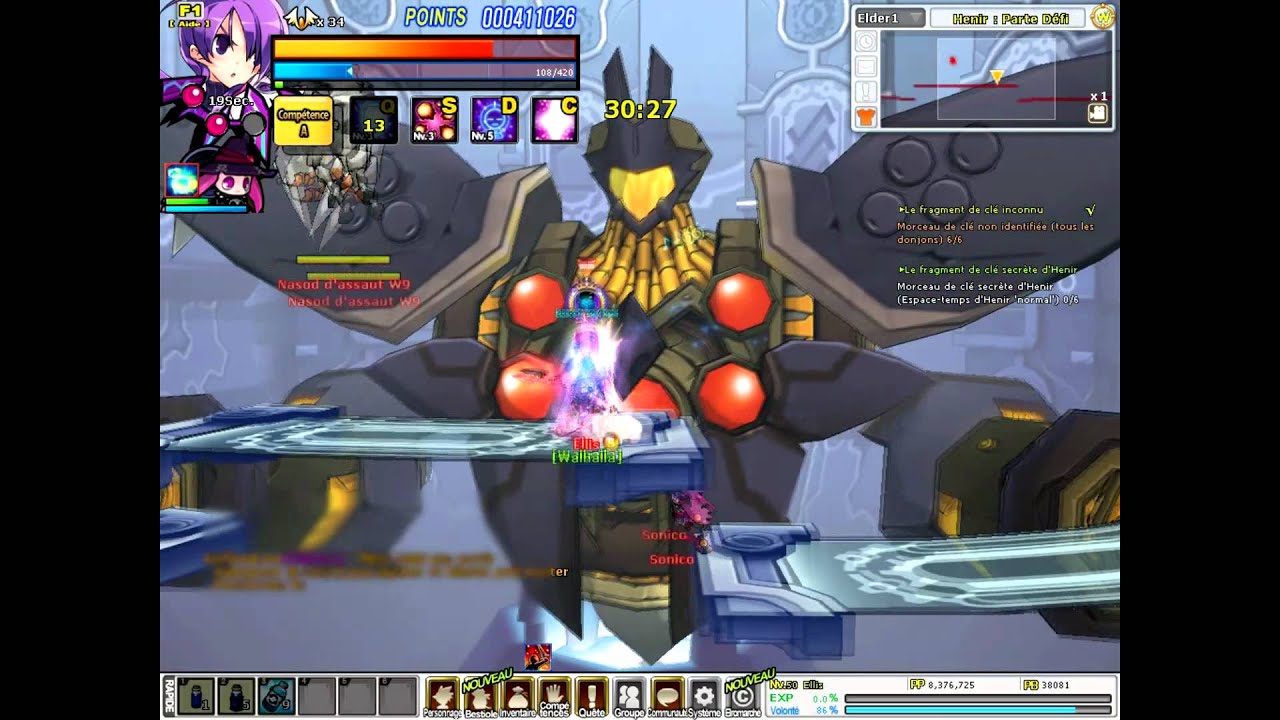 [Elsword FR] Henir challenge mode solo (02/02/2012)