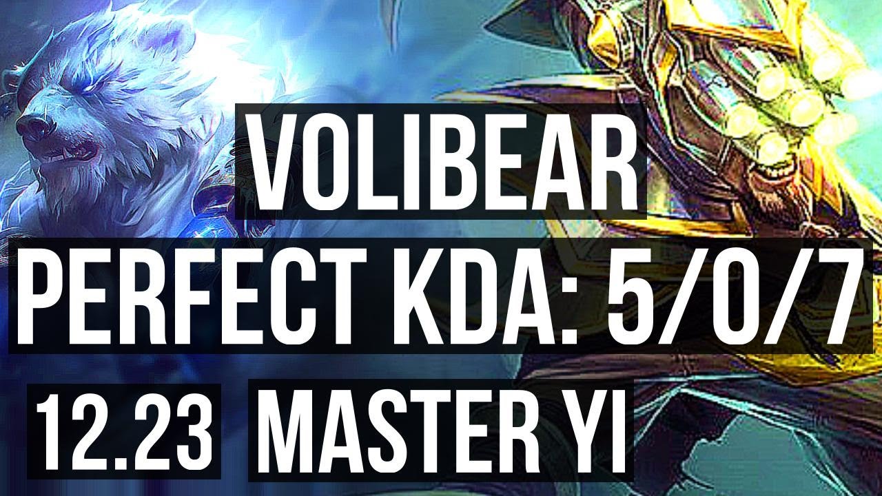 VOLIBEAR vs MASTER YI (JNG) | 5/0/7 | EUW Diamond | 12.23