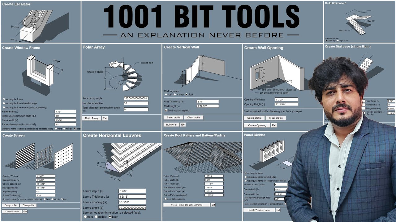 Master 1001 Bit Tool in SketchUp – Zero to Hero🔥