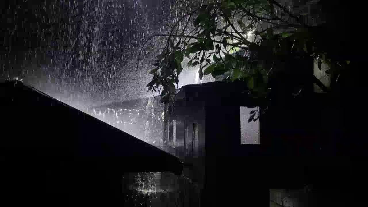 No Ads Heavy Rain Sounds on Tin Roof for Deep Sleep & Insomnia Relief