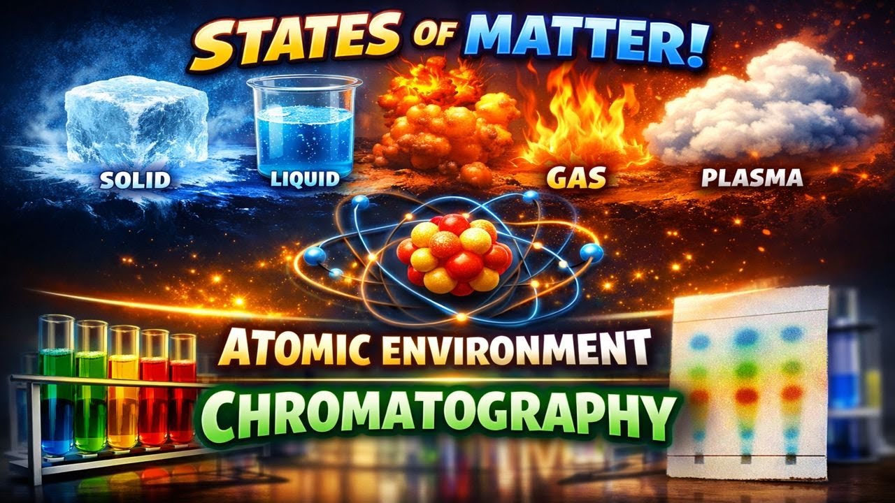 States of Matter, Atomic Environment & Chromatography | Semester Chemistry