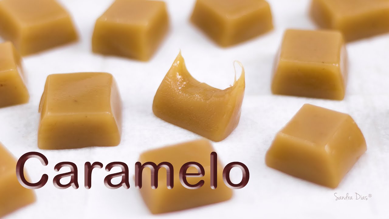 Bala de Caramelo Caseira tipo Toffee | Caramelo mastigável | Receita Sandra Dias