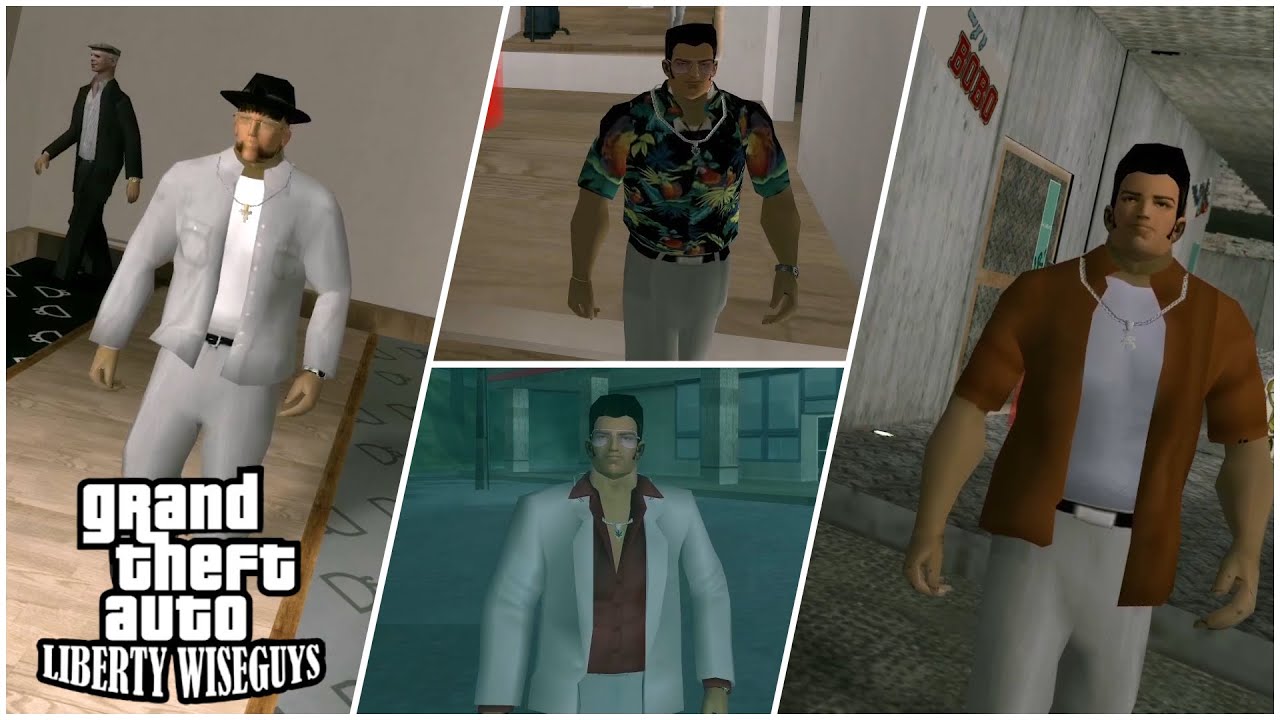 GTA: Liberty Wiseguys 1968 All Clothes Showcase!