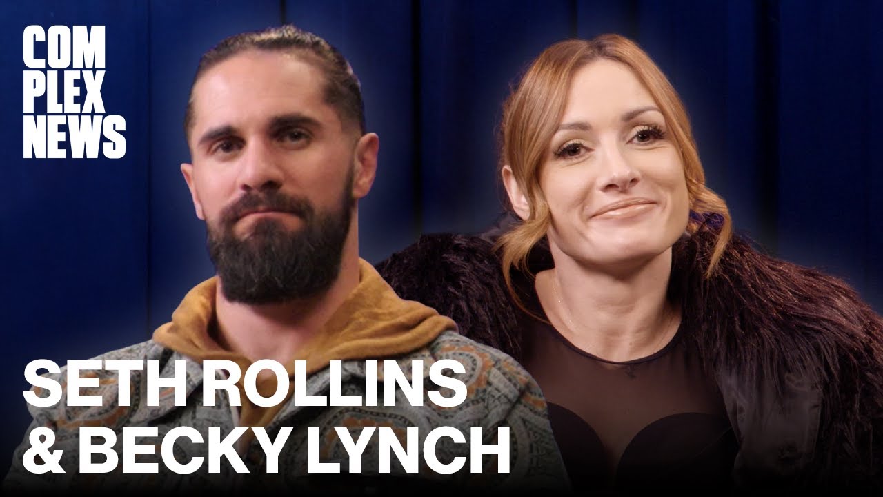 WWE's Seth Rollins and Becky Lynch Talk Real Wrestling Injuries & His Finisher Being Banned