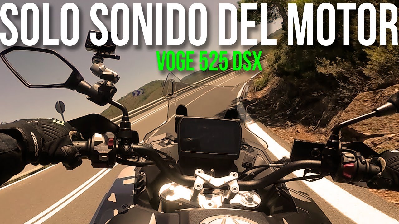 VOGE 525DSX 🏍 🎧 -Solo sonido del motor- [RAW on board] 📢🔊 | CABALLERO MOTORISTA
