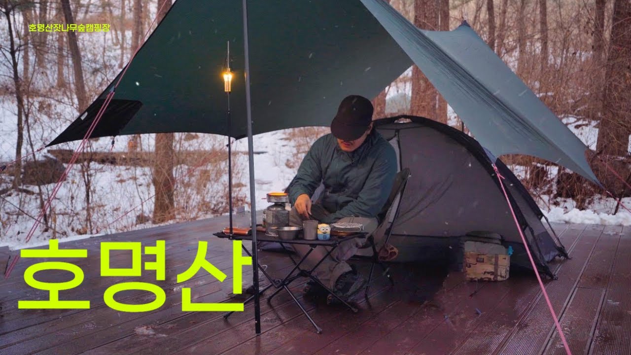 백패킹 성지 캠핑장 호명산 잣나무숲에서 💫