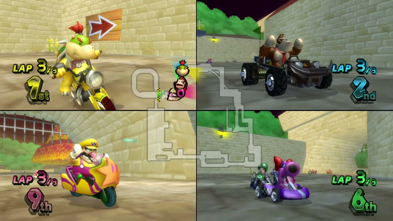 Mario Kart Wii Custom Tracks ✦ 4 Players #163