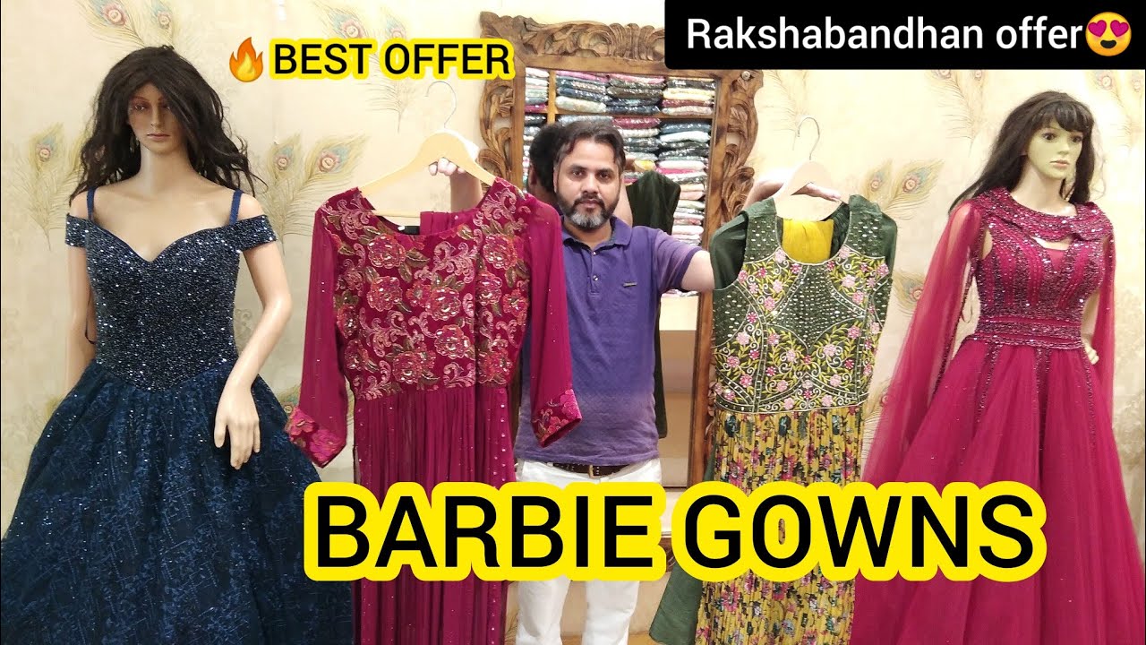 Party wear Gowns Lucknow | Barbie Gowns❤ | Party wear dress | Western dress |🔥Rakhi Offers Lucknow