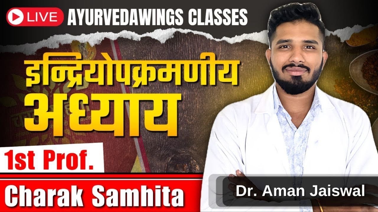 Charak Su.8 : Indriyopkramniya adhyaya - Indriya Panchapanchaka || Bams 1st year #ayurvedawings 
