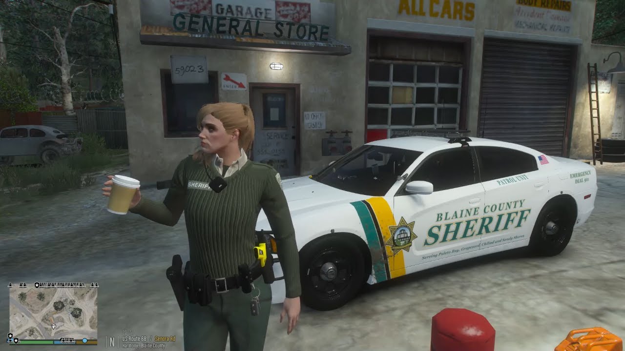 Gta 5 LSPDFR BCSO Female Sheriff Routine Patrol (Realism Beyond Mods) #lspdfr #gta5