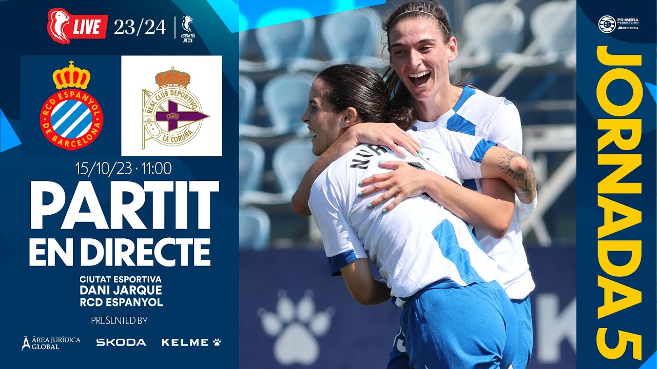 🔴 LIVE | ⚽️ RCDE Femení 🆚 Deportivo Abanca | J5 | 1ª RFEF Femenina | #EspanyolMEDIA