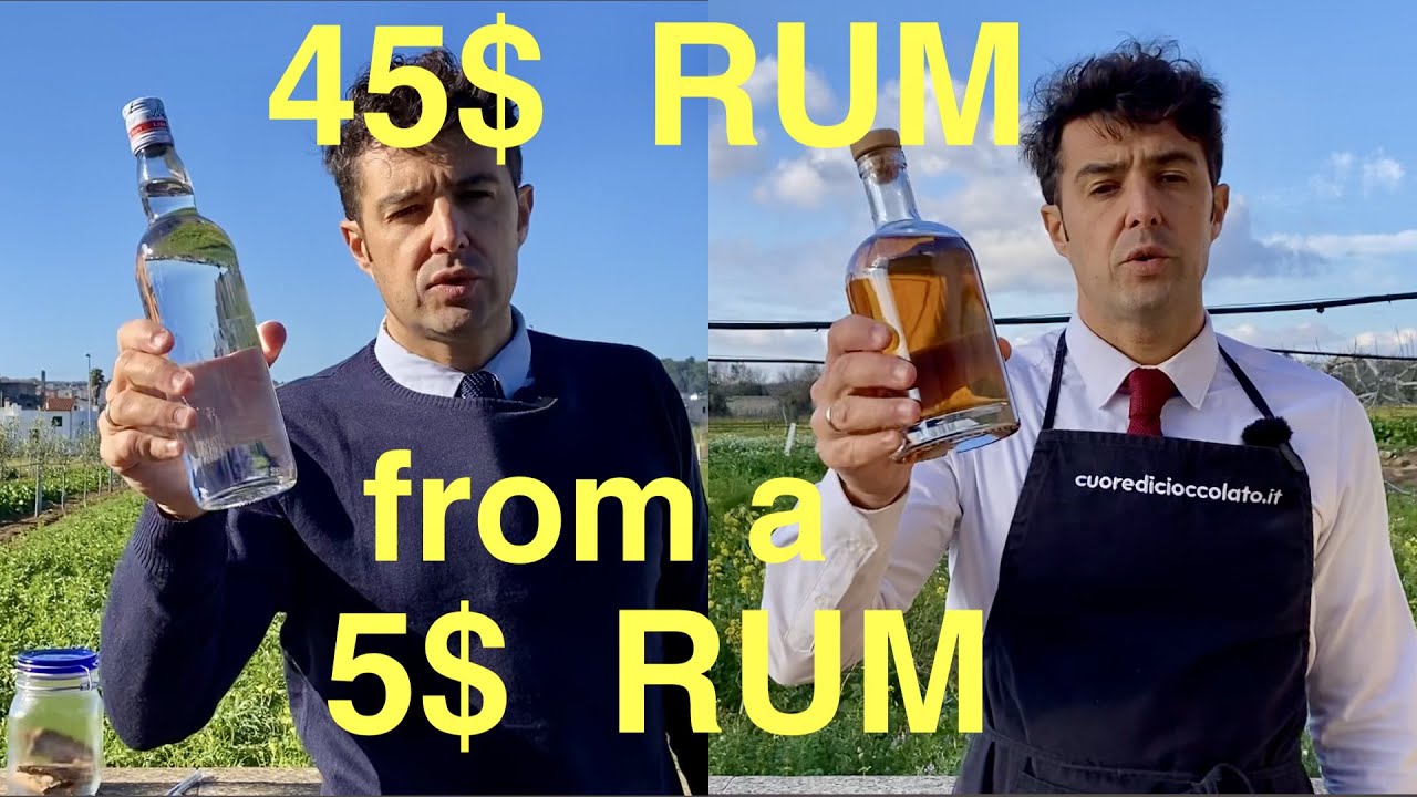 How to Make 45$ RUM from 5$ RUM 🥃  How to age RUM at Home 7 years in only 7 days 🤪 Homeage RUM