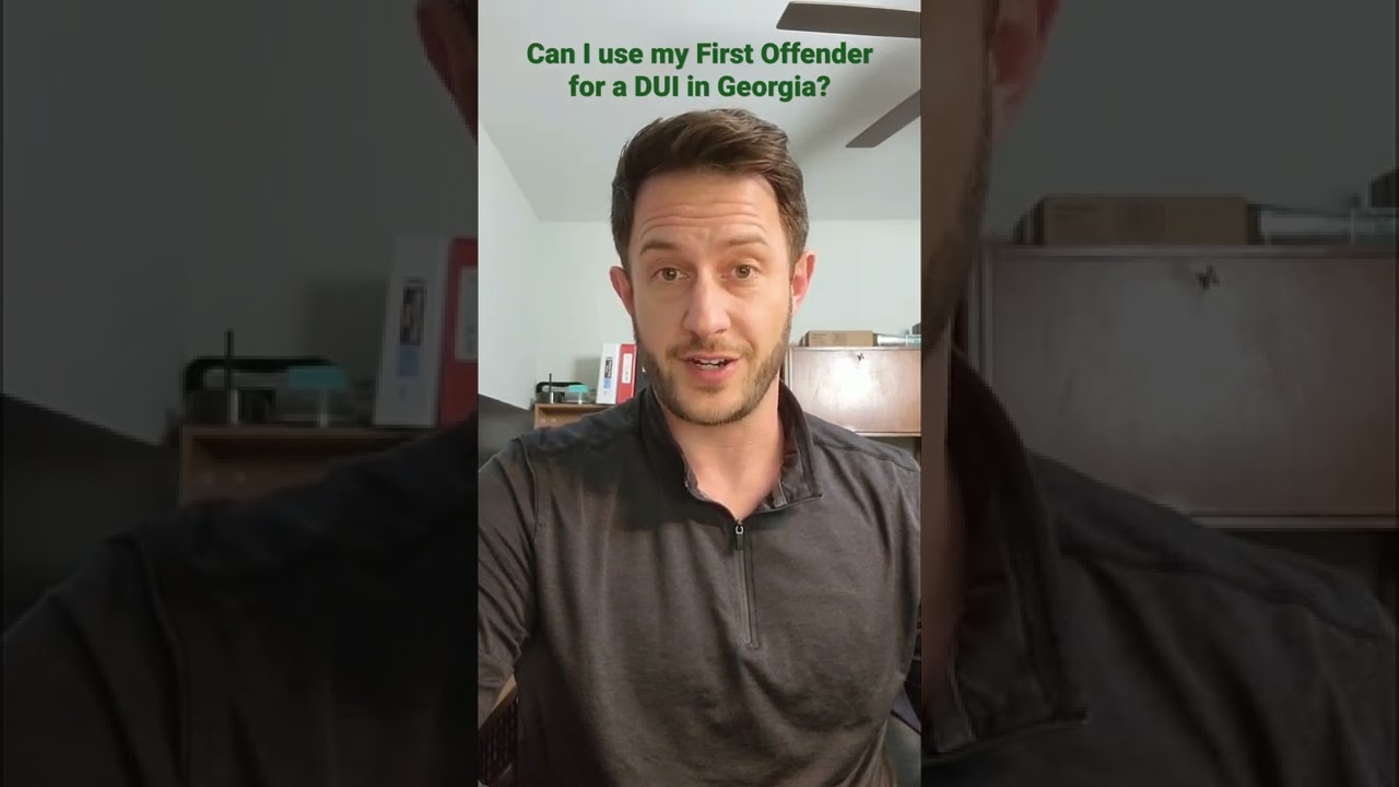 Can I use the First Offender Act in Georgia to keep a DUI off my record?