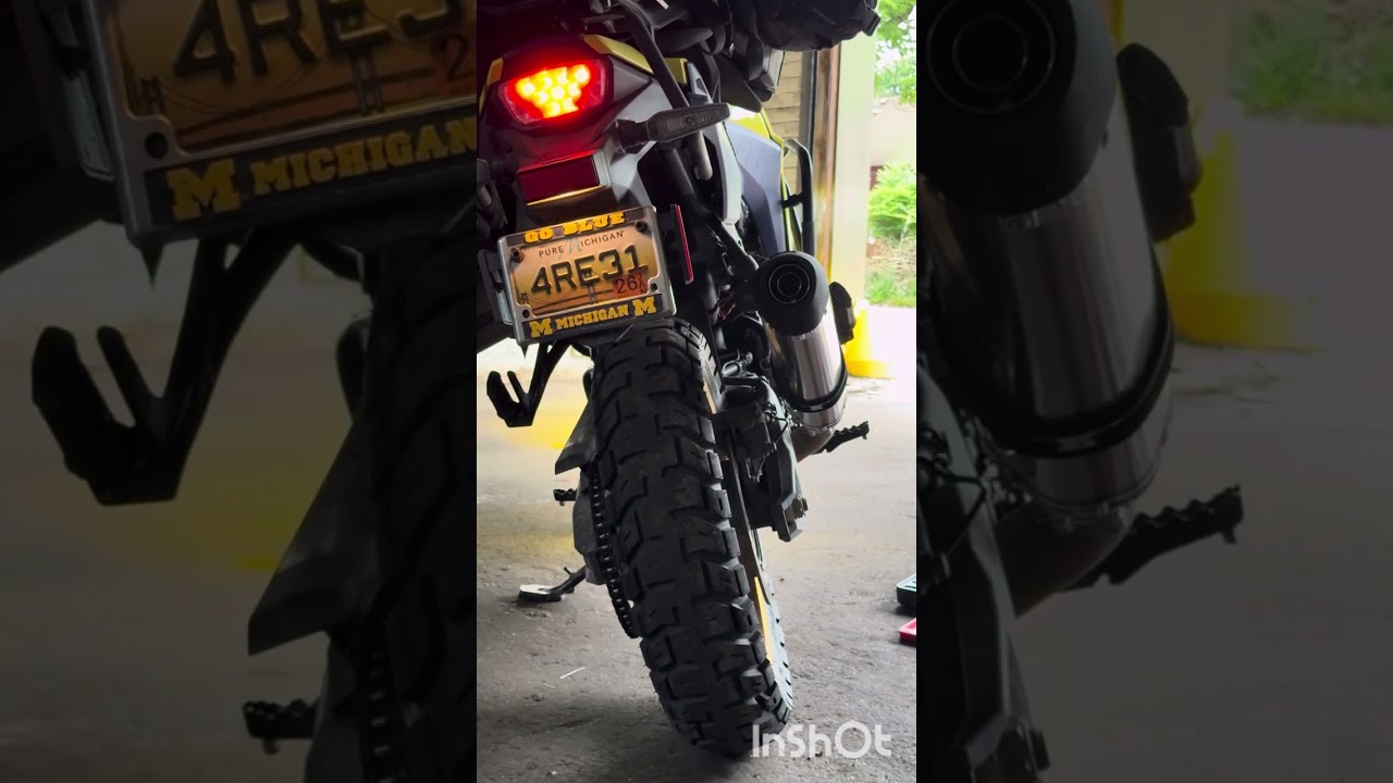 Delkevic slip-on install on V Strom 800DE