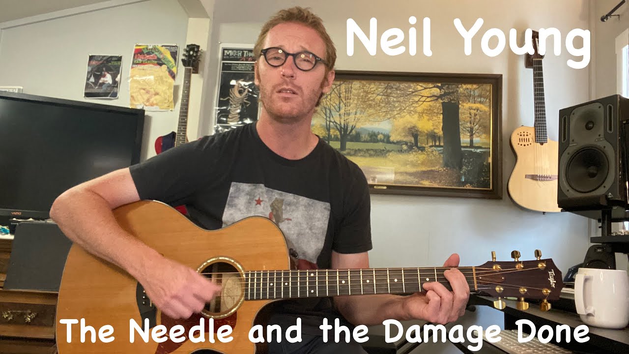 Neil Young - The Needle and the Damage Done Guitar Lesson + Music Theory