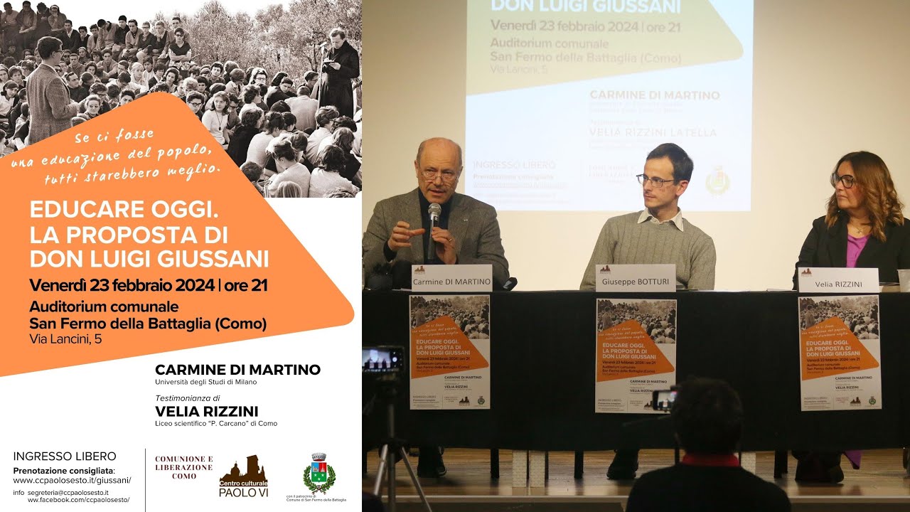 Educare. La proposta di don Giussani. Con Carmine Di Martino