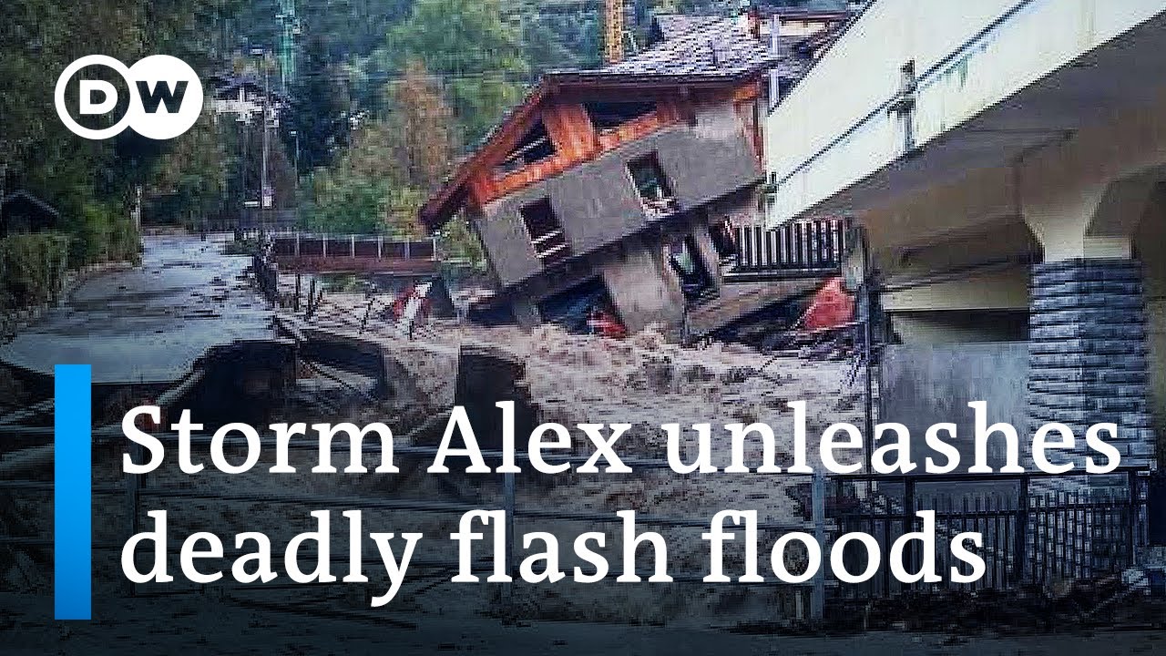 Storm Alex batters France and Italy with torrential rains | DW News