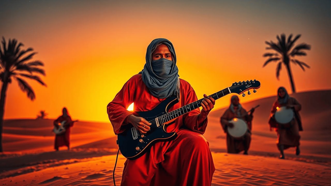 Tuareg Tinariwen & Bombino Guitar | Sahara African Instrumental Music for Relaxation & Meditation