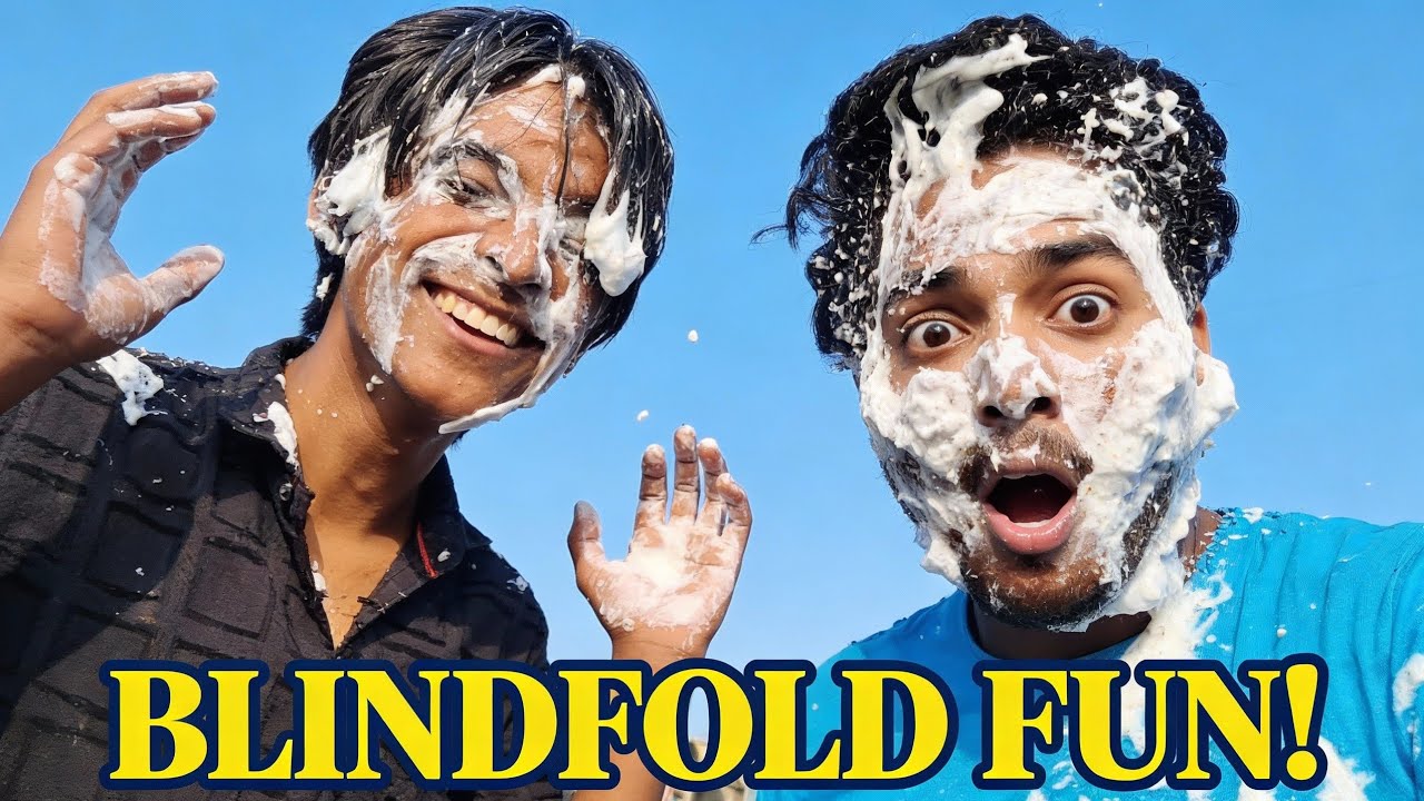 Blindfold Challenge With Friends 😵 | 10 Minutes Full Comedy 😂🔥