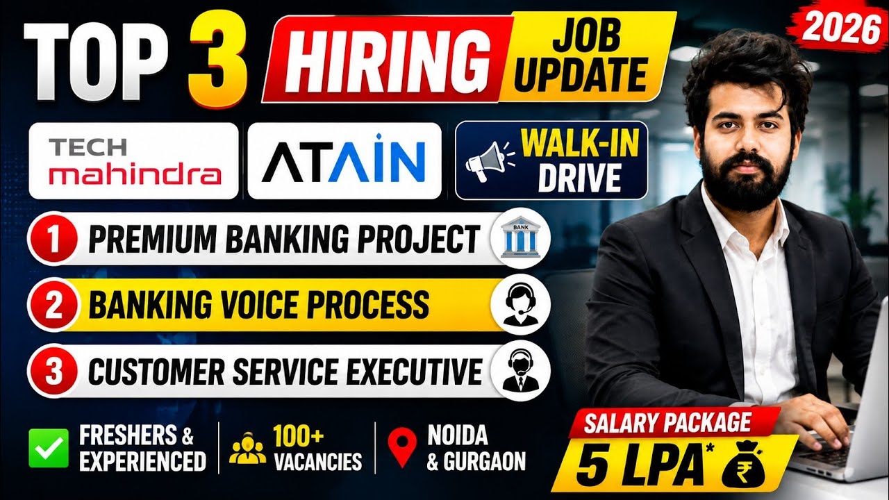 🚨 LATEST HIRING UPDATE 2026 | FRESHERS & EXPERIENCED CANDIDATES #campushiring #jobs #freshers 