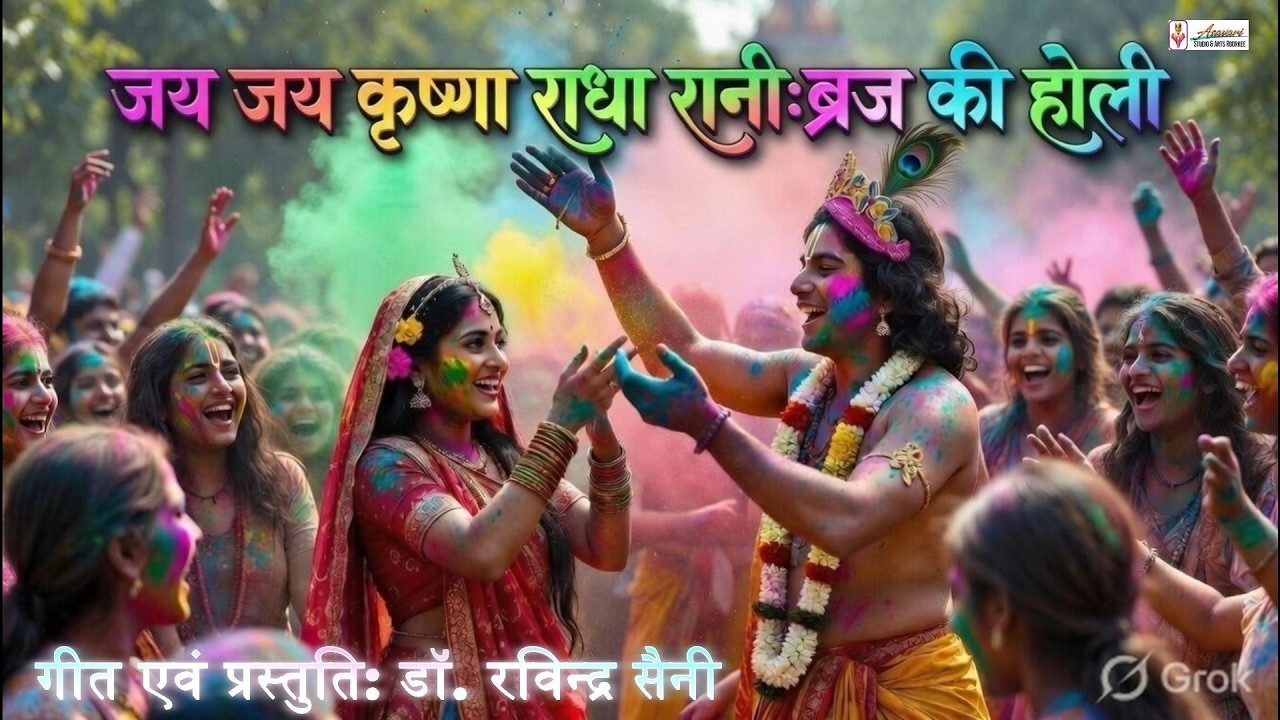 जय जय कृष्णा राधा रानी | Vrindavan Holi Song 2026 | Radha Krishna Psytrance Bhajan | ब्रज की होली