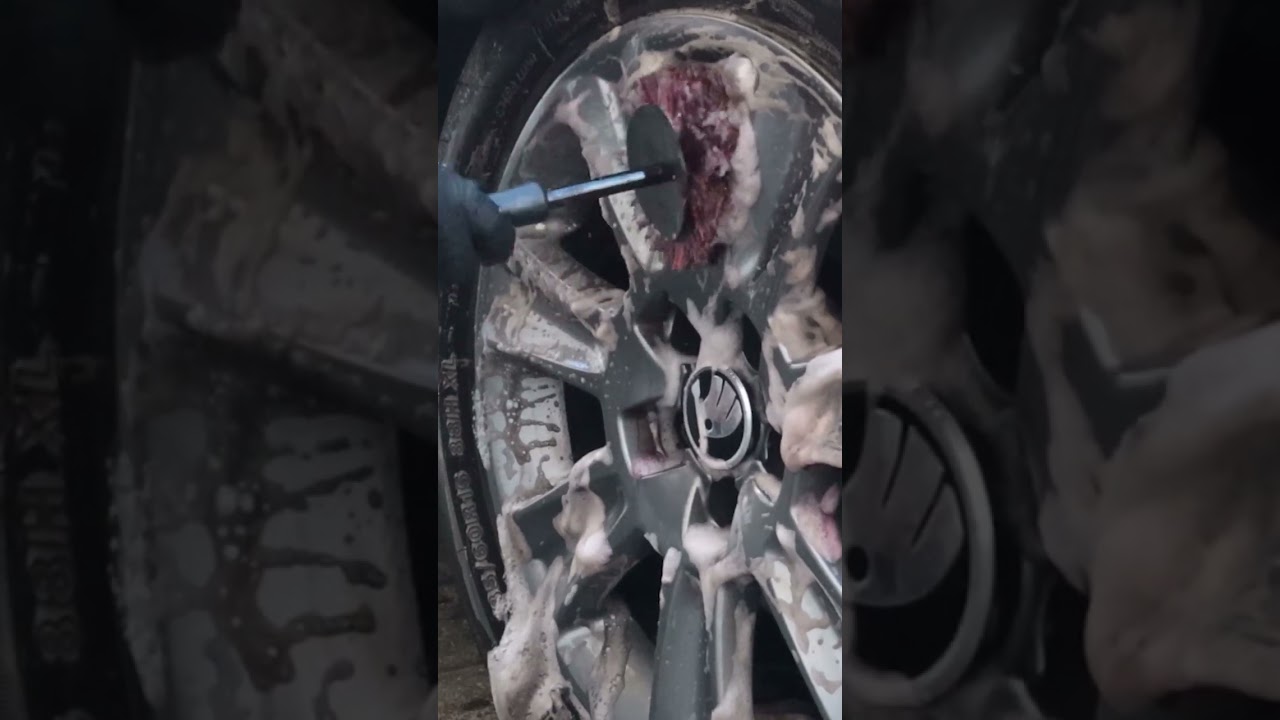 Wheel Rim Cleaning #cardetailing
