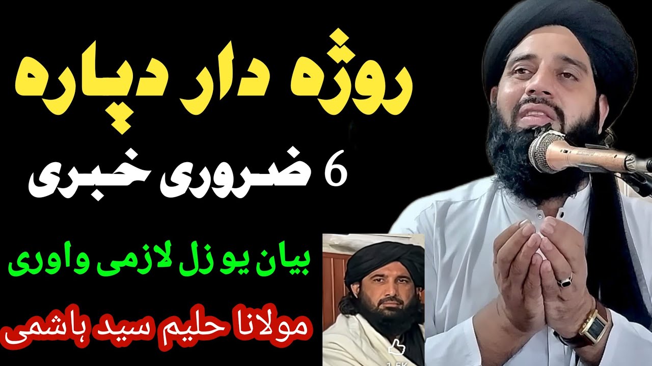 حضرت مولانا سید حلیم ہاشمی صاحب نیو بیان 