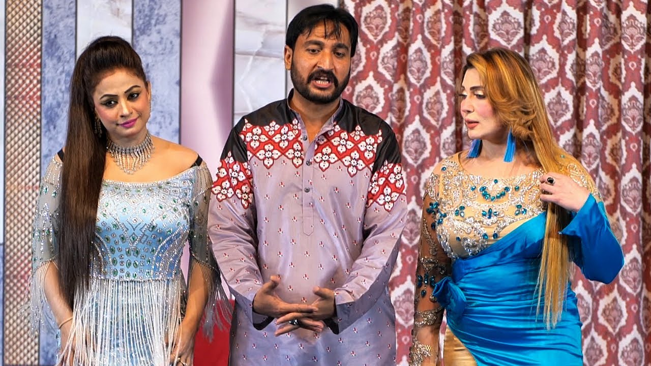 Nida Choudhary With Khushboo khan & Sajjad Shoki | New Full Comedy Punjabi Stage Drama Clip 2023
