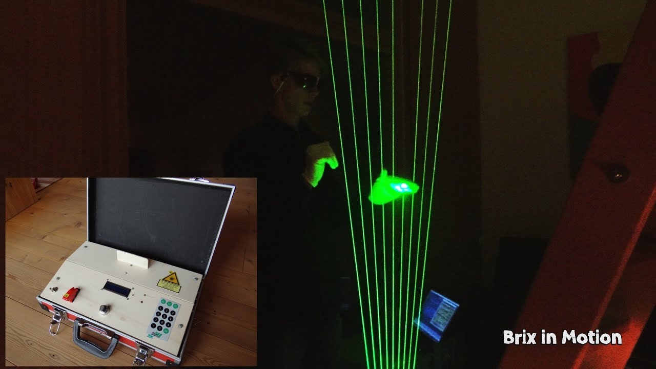 Final Countdown and Narcotic played on DIY Laserharp