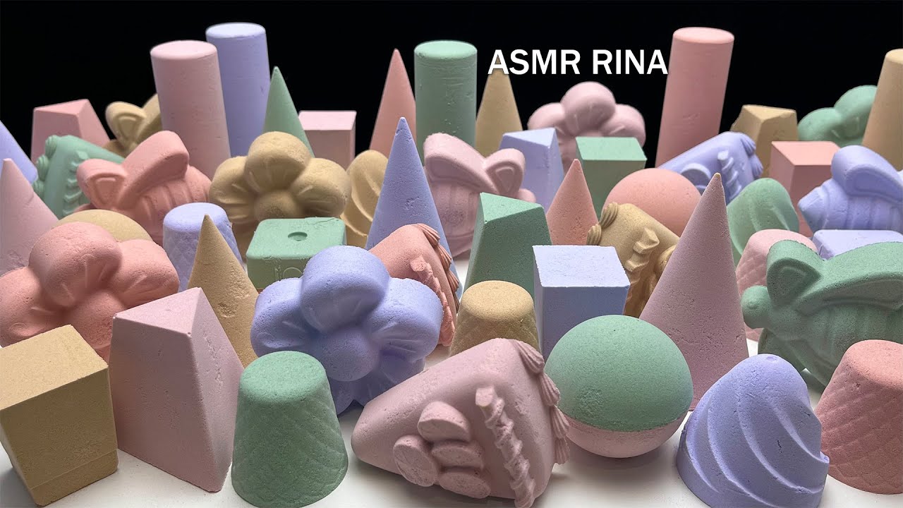 ASMR baking soda only palm crush