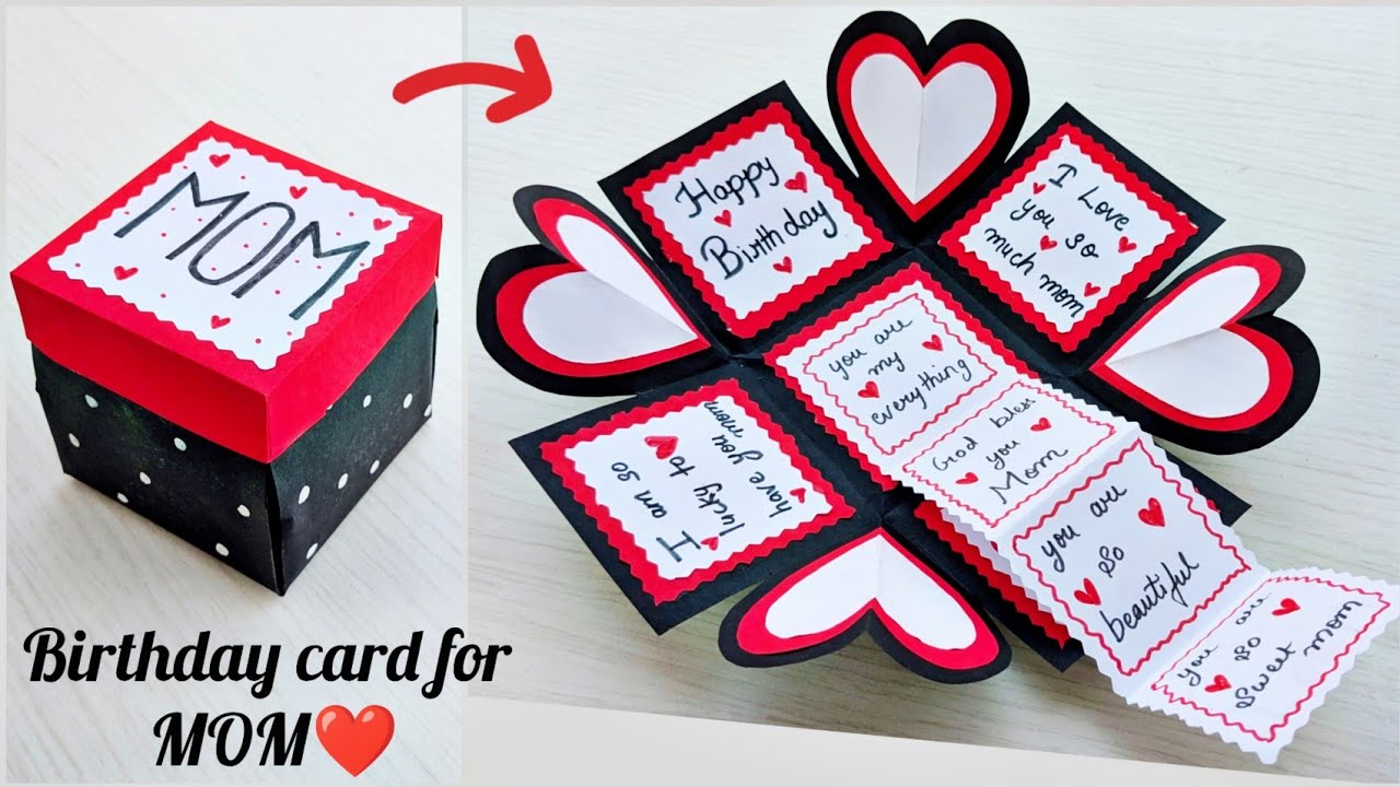 Happy birthday card ideas for mom 2026 💕/ diy birthday gift ideas for mom/ easy gift ideas for mom/