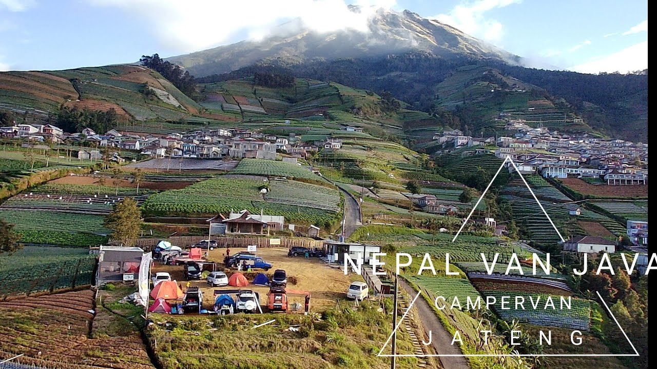 Bermalam di alam terbuka di NEPAL VAN JAVA video drone SJRC f11 4K