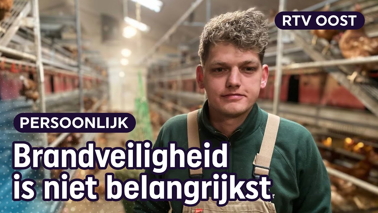 Kippenboer Alrik (26) zag familiebedrijf voor zijn neus afbranden | RTV Oost