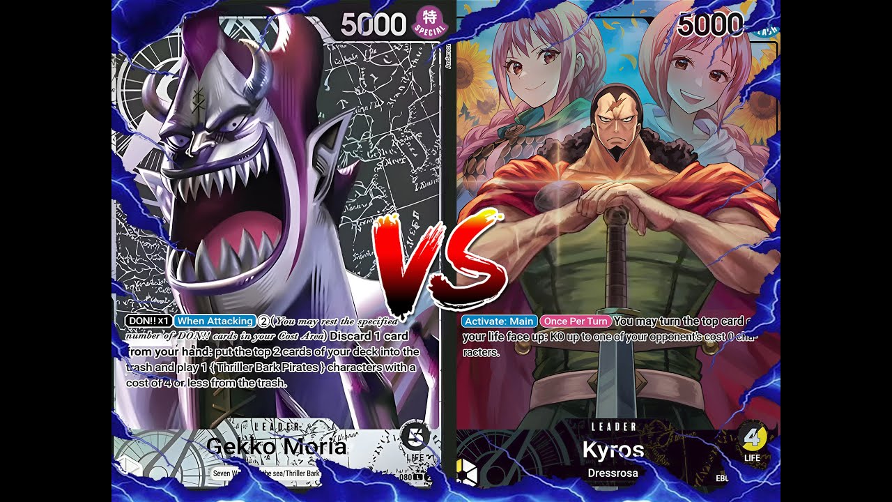 One Piece Card Game Locals OP06 EB01 Gecko Moria vs Kyros