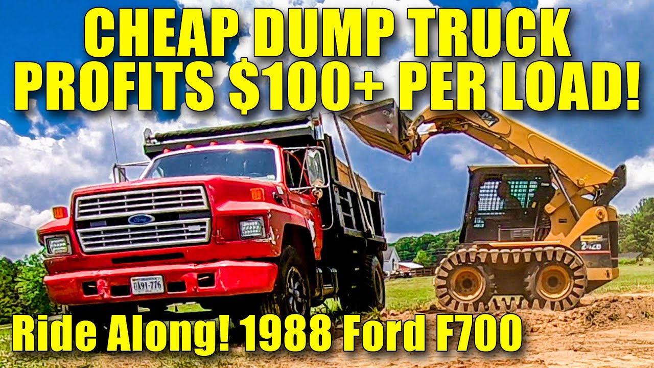 100 долларов за загрузку. Продаю бесплатно. | Дешёвый самосвал (Ford F700 1988 года)