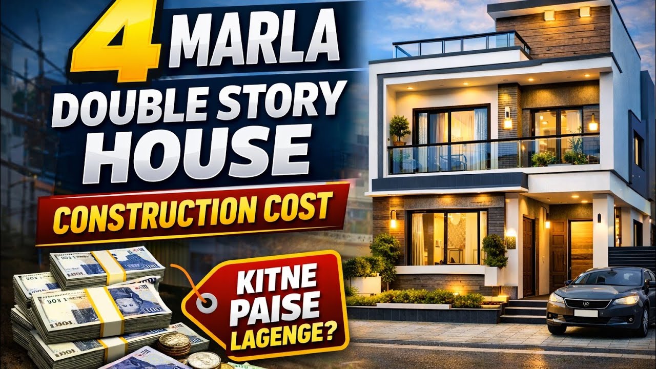 4 Marla Double Story House Construction Cost 2026 in Pakistan | Complete Estimate