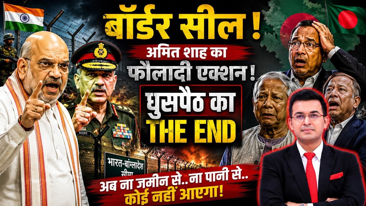 India-Bangladesh Border Sealed! 12-Ft Smart Steel Fence & BSF Mega Action | Amit Shah's Masterplan
